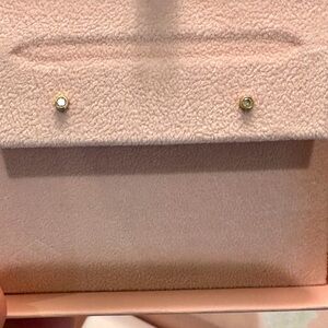 Diamond Bezel Stud earrings .04ct w/18c yellow gold  by Jennifer Meyer